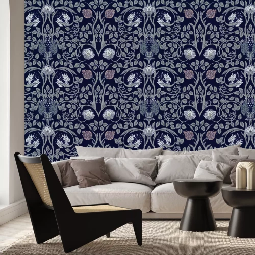 Fotobehang Donkere bloemen