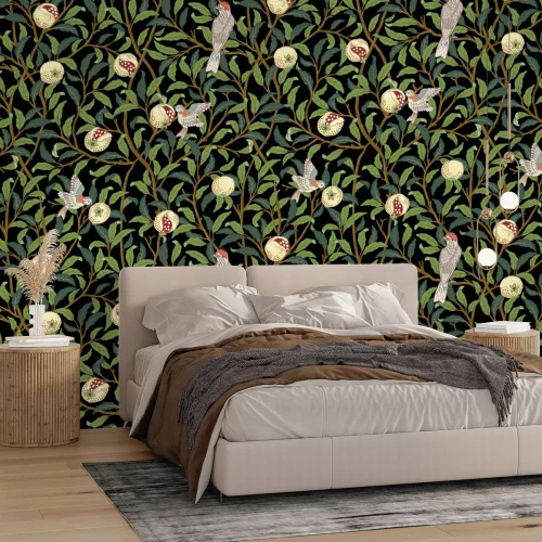 Fotobehang Vogels in de heg