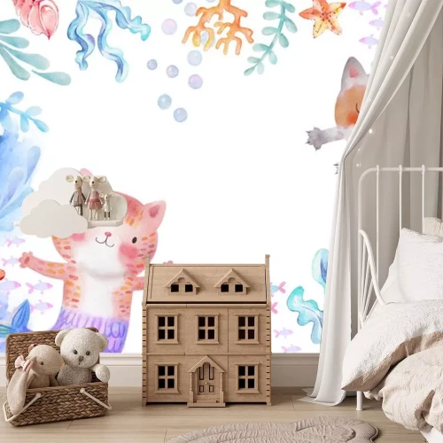 Sticker Zeemeerminnen van katten