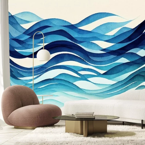 Sticker Zee stromingen