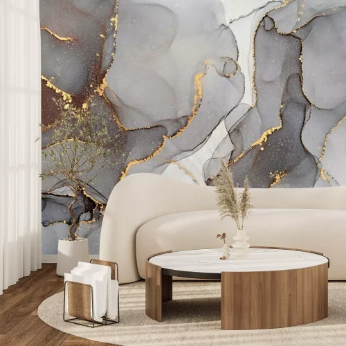 Fotobehang Gemengde grijze verven