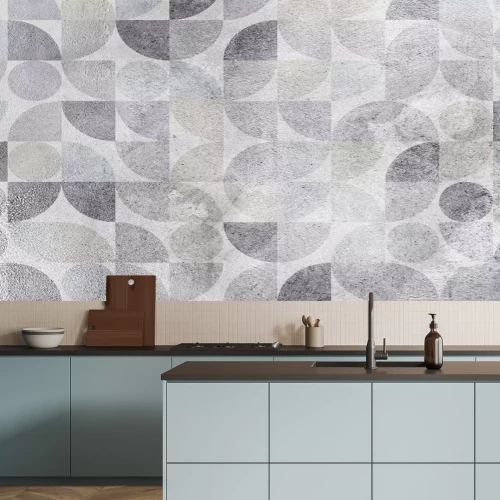 Fotobehang Geometrische grijze vormen