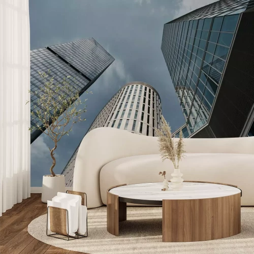 Fotobehang Warszawa wieżowce centrum/ Warsow towers