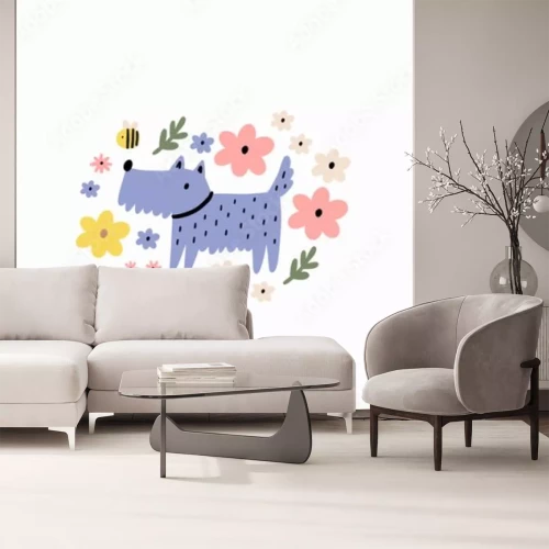 Sticker Leuke blauwe schnauzer