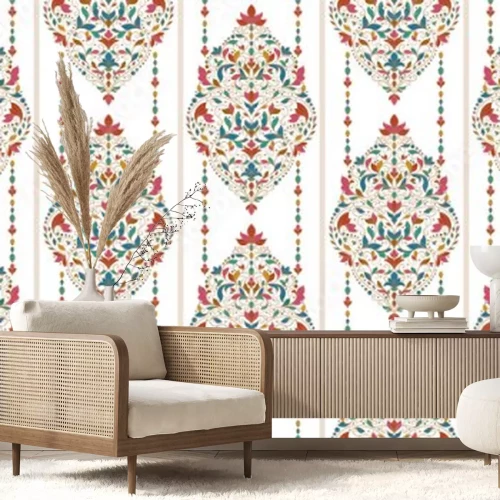 Sticker Oosters ornament met strepen