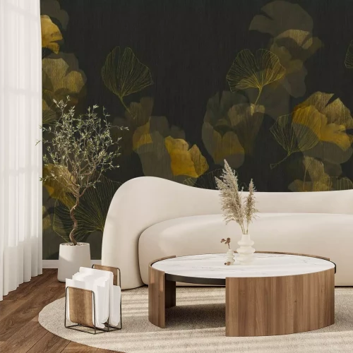 Fotobehang Ginkgo bladeren