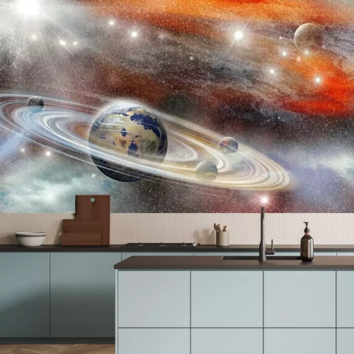 Fotobehang Fictieve planeten in de ruimte