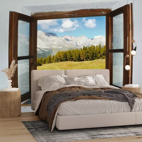 Fotobehang Het open raam