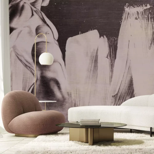 Fotobehang Muurschildering met een atletische man