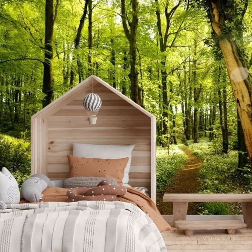 Fotobehang Pad in het bos