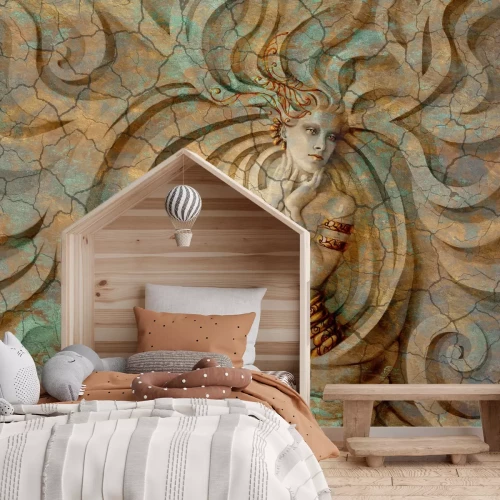 Fotobehang Abstract 3D-beeld van een vrouw