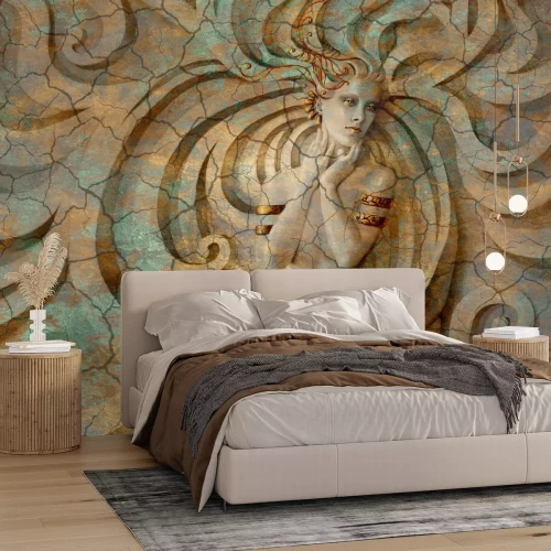 Fotobehang Abstract 3D-beeld van een vrouw