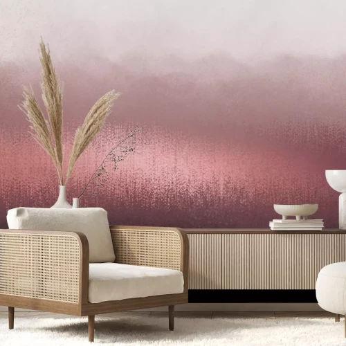 Fotobehang Roze gradiënt met glinsterende decoratie