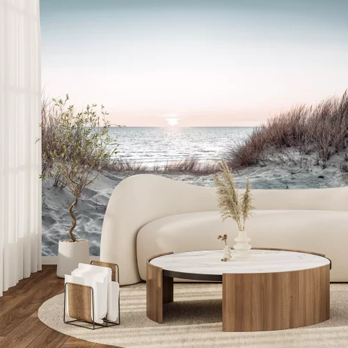 Fotobehang Zeegezicht bij zonsondergang