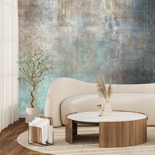 Fotobehang Loft-stijl achtergrond met geometrische vormen