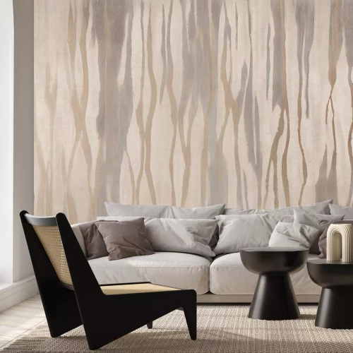 Fotobehang Minimalistisch strepenpatroon in een moderne stijl