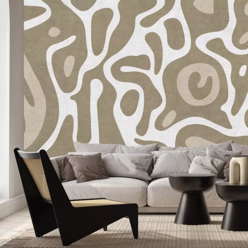 Fotobehang Geometrisch patroon in Scandinavische stijl