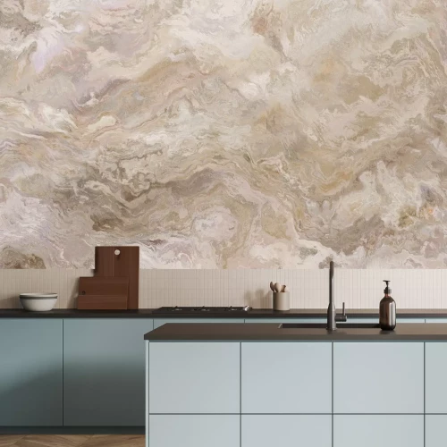 Fotobehang Steentextuur in beige kleuren