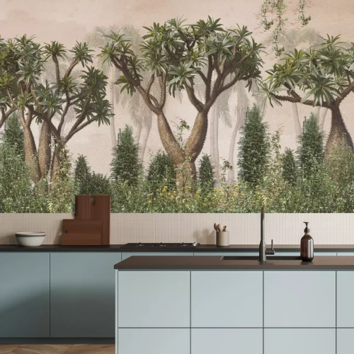 Fotobehang Vintage Redwood Forest