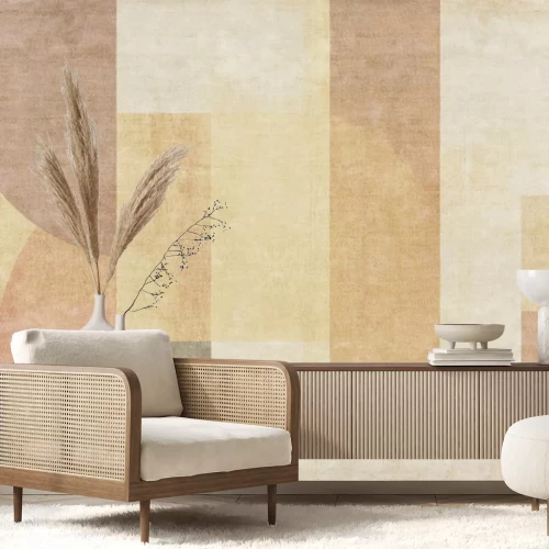 Fotobehang Geometrische vormen in felle kleuren