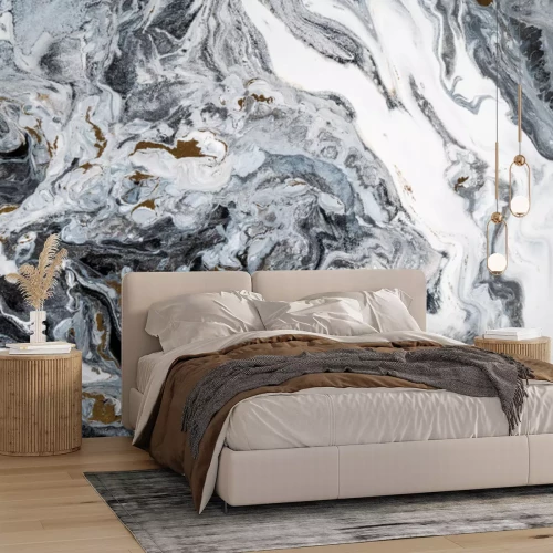 Fotobehang Abstract marmer in grijs