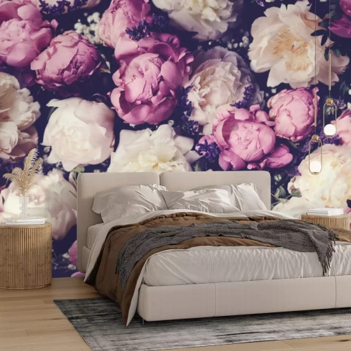 Fotobehang Retro bloemenachtergrond