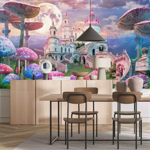 Fotobehang Prinsessenkasteel in een sprookjesland