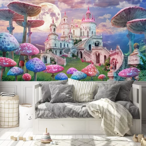 Fotobehang Prinsessenkasteel in een sprookjesland