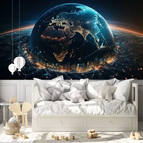 Fotobehang Technologische innovaties over de hele wereld