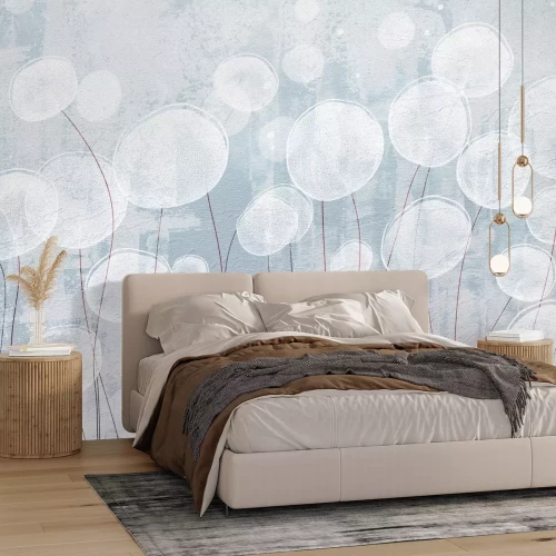 Fotobehang Abstracte paardenbloemen