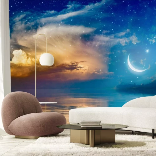 Fotobehang Sternennacht am Meer