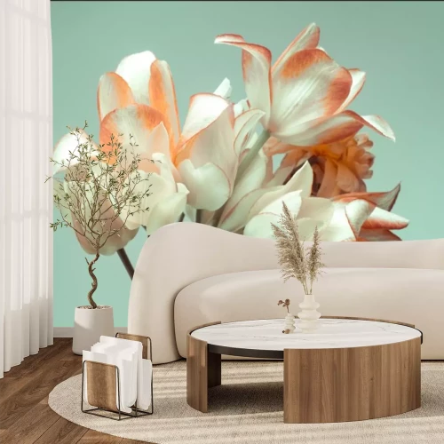 Fotobehang Tulpenstrauß