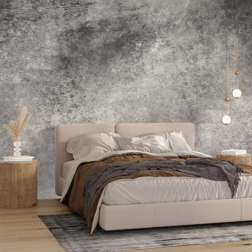 Fotobehang Natuurlijke betontextuur in grijstinten