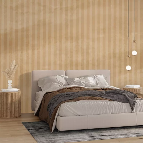 Fotobehang Lichtbeige strepen met een eenvoudige vorm