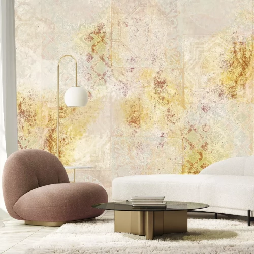 Fotobehang Een subtiel ornament met gouden accenten