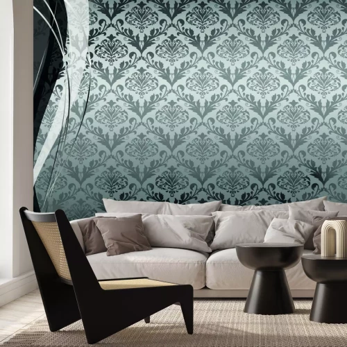 Fotobehang Elegant ornament in effen tinten