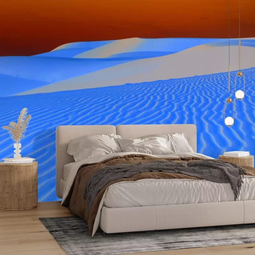 Fotobehang Verschuivende woestijnduinen in de volle zon