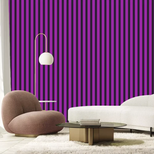 Fotobehang Groene strepen op een lichte achtergrond