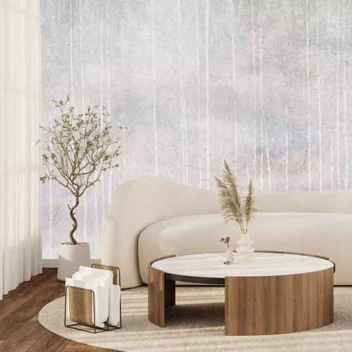 Fotobehang Verf die zachtjes over beton stroomt