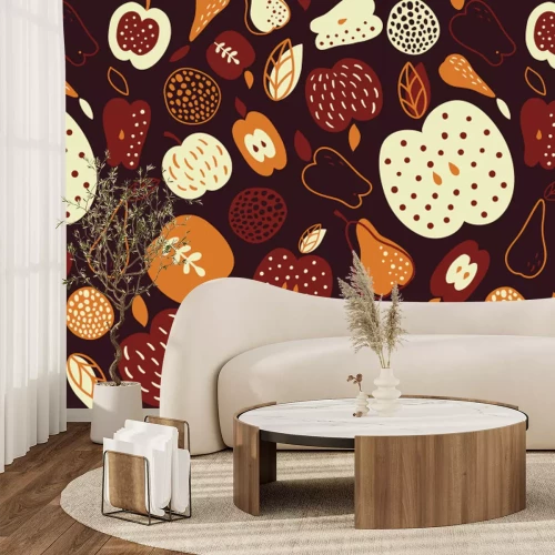 Fotobehang Arrangement met appelfruit