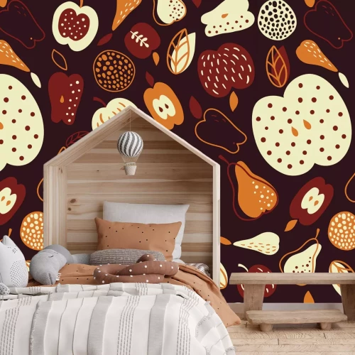 Fotobehang Arrangement met appelfruit