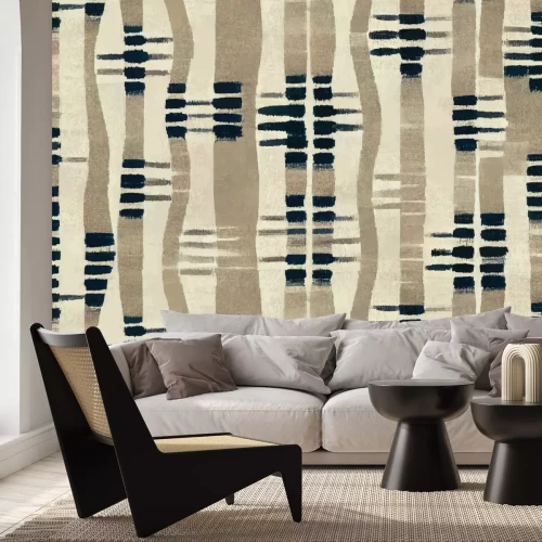 Fotobehang Lichtpatroon van dunne gebroken strepen