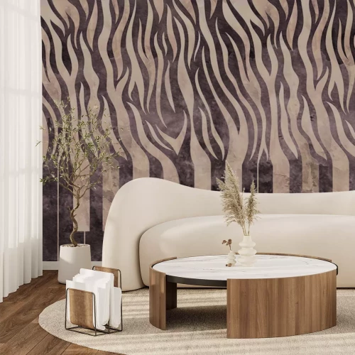 Fotobehang Zebra-stijl pianotoetsen