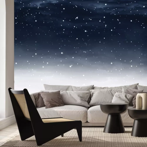 Fotobehang Een aquarelhemel vol sterren