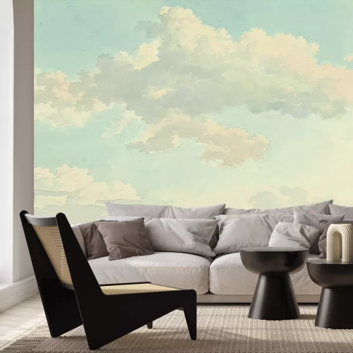 Fotobehang Fijne wolken in de blauwe lucht