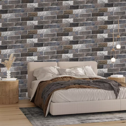 Fotobehang Klassieke bakstenen muurimitatie