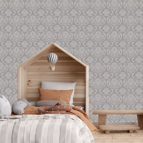 Fotobehang Ornamentaal patroon op een beige achtergrond