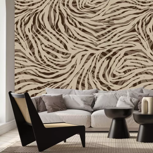 Fotobehang Abstract zebra-achtig patroon