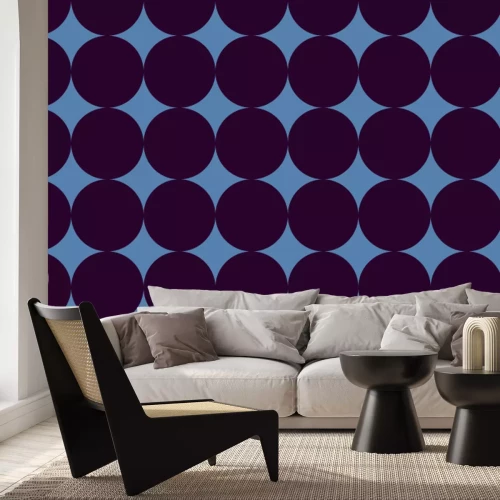 Fotobehang Geometrisch patroon in de vorm van cirkels