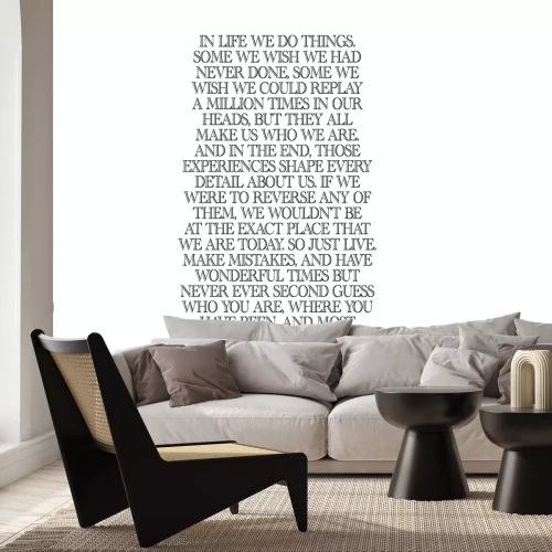 Fotobehang Zwarte letters in typografische stijl